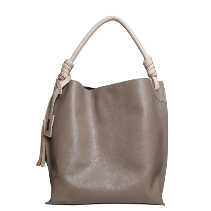 Fernanda Taupe Damenhandtasche aus Leder