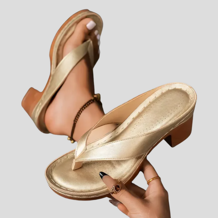 Romy™ | Orthopedic Heeled Slide Sandals