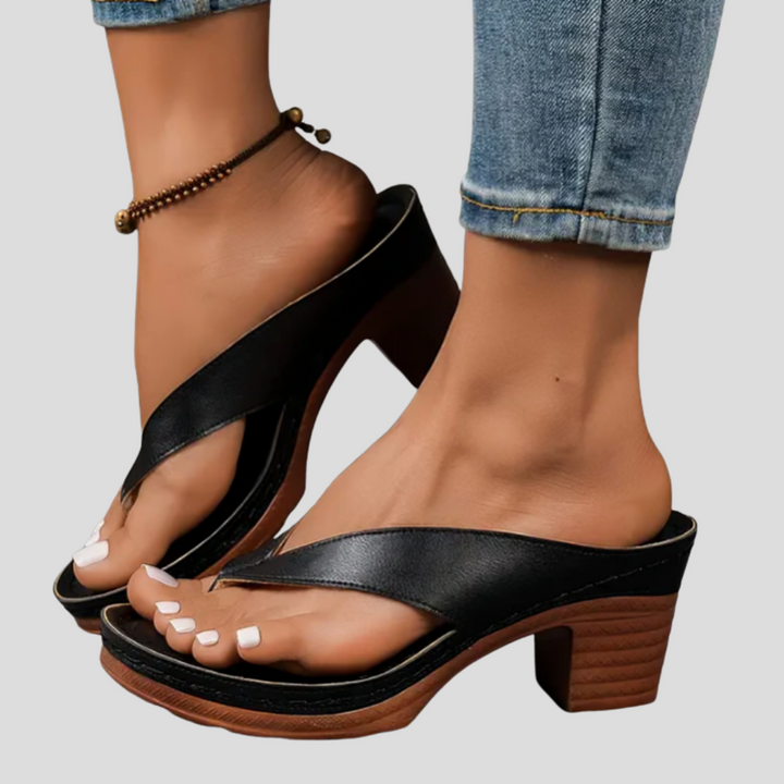 Romy™ | Orthopedic Heeled Slide Sandals