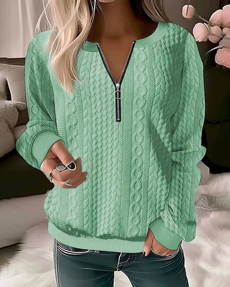 Melanie | Stylischer Pullover mit Zopfmuster