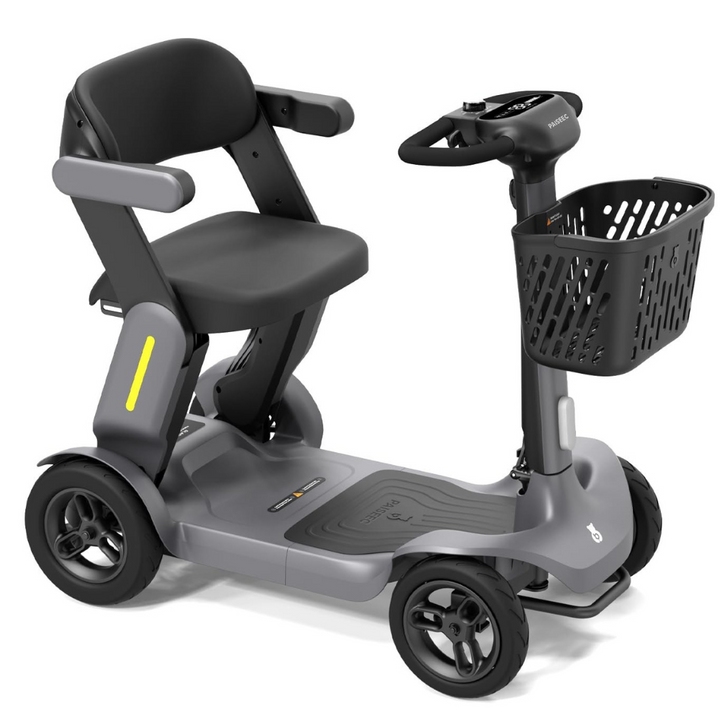 BeeRari (2025) - Manuell faltbarer Mobilitätsscooter - 250W Motor, 120kg Tragfähigkeit, 40 km Reichweite