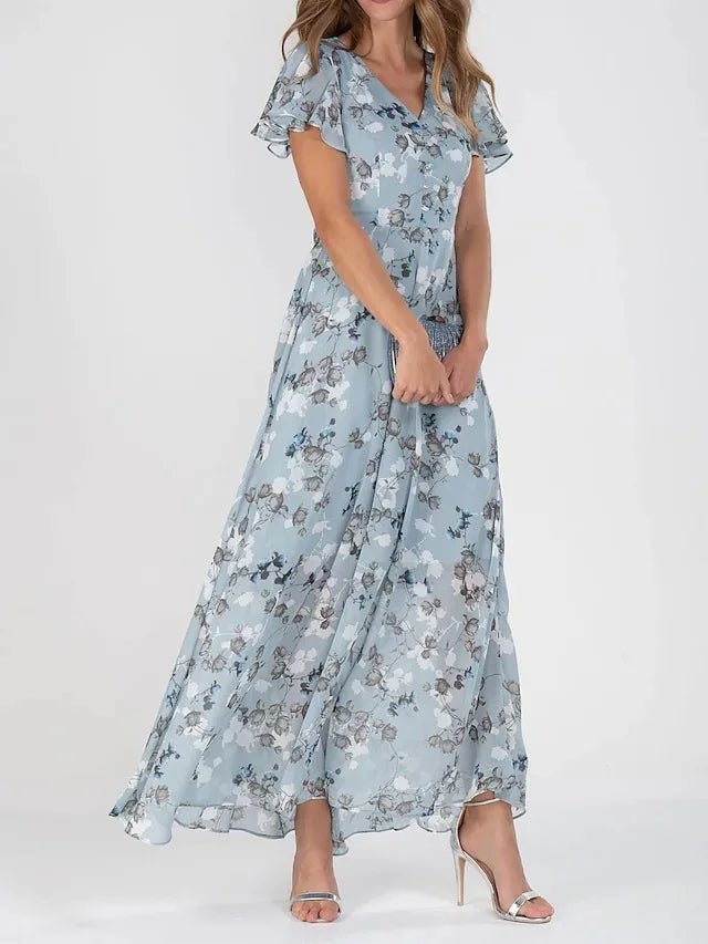 Kaitlyn | Stilvolles Blumendesign Maxikleid