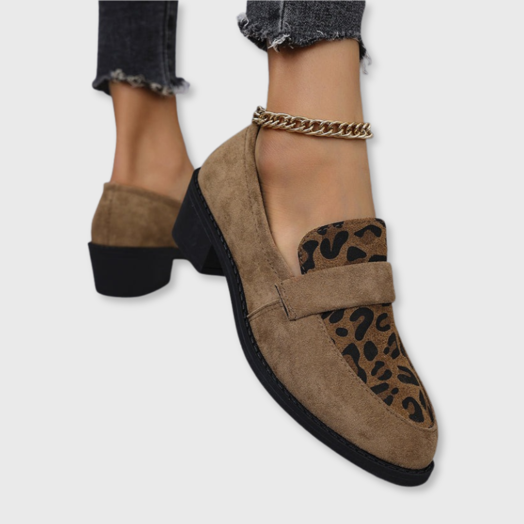 Sofie™ | Vintage Leopard Print Slippers