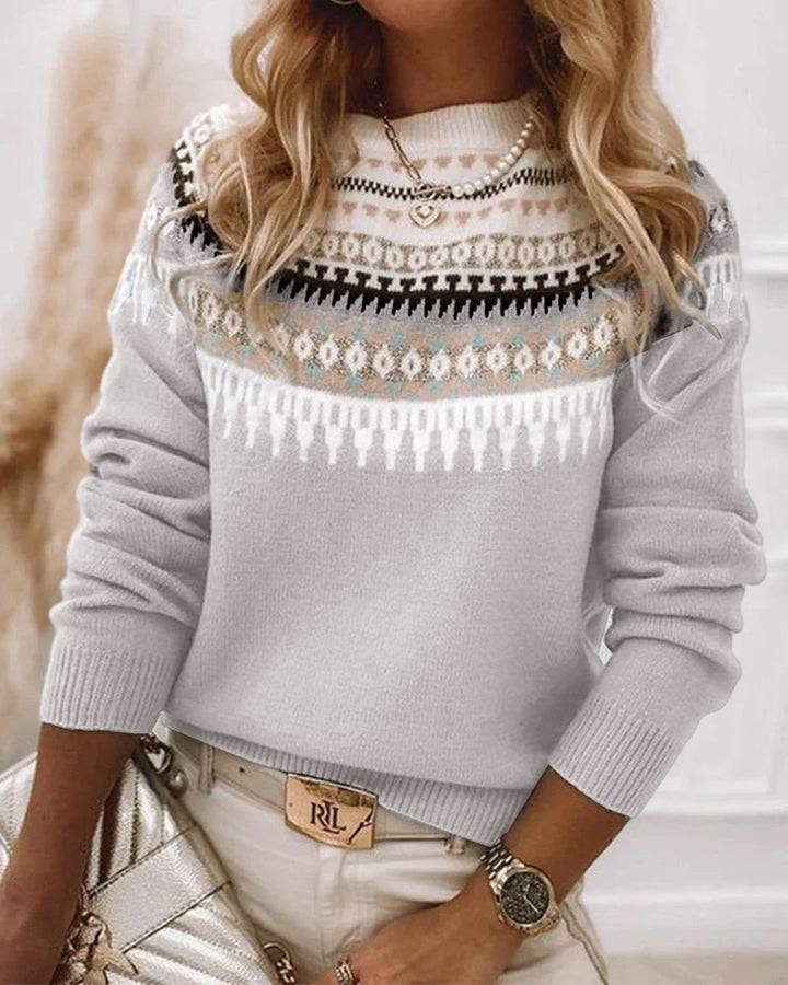 Corinne | Bunter Print-Pullover