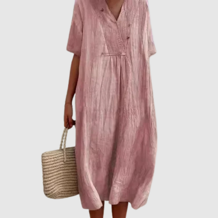 Cavell™ – Lockeres Baumwoll-Strandkleid für entspannte Tage