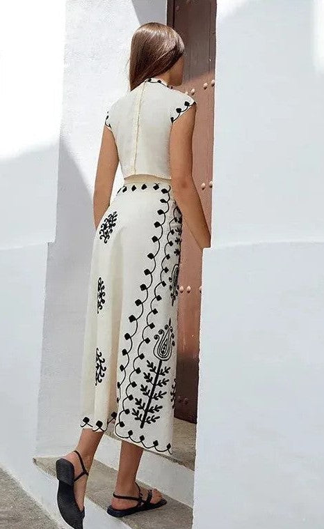 Camilla™ | Elegantes Bedrucktes Ensemble