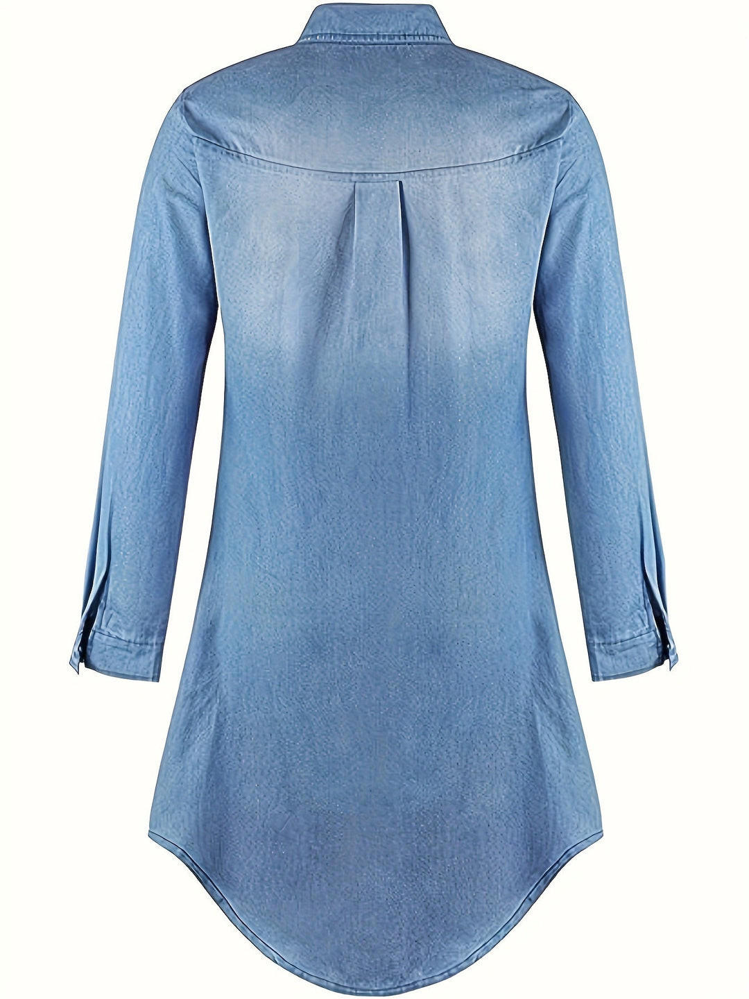 Tess | Denim Midi Kleid mit Knopfleiste