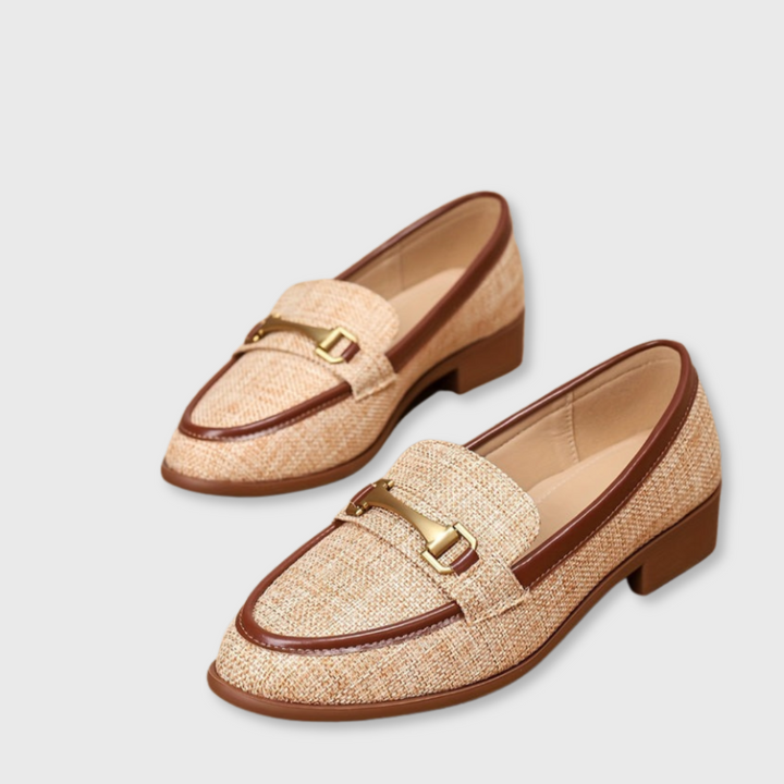 Elvira™ | Retro Slipper mit Schnallenverschluss