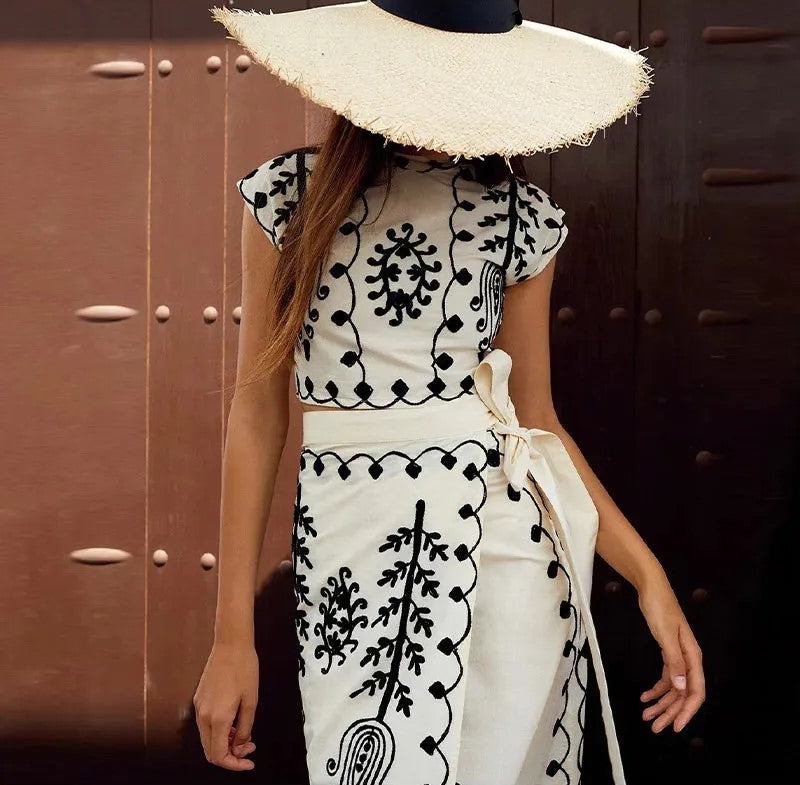 Camilla™ | Elegantes Bedrucktes Ensemble