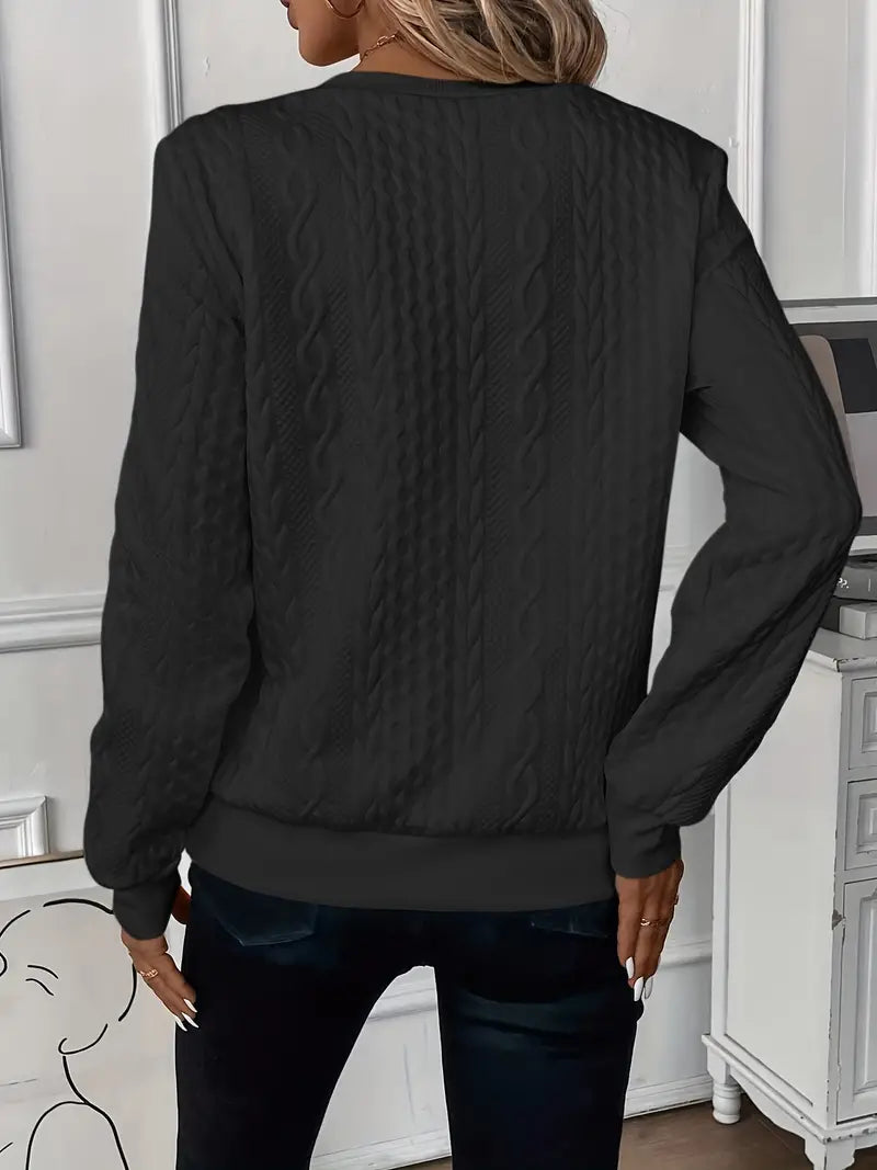 Melanie | Stylischer Pullover mit Zopfmuster