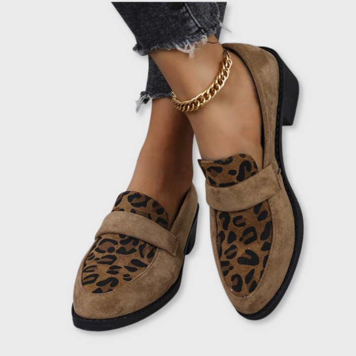 Sofie™ | Vintage Leopard Print Slippers