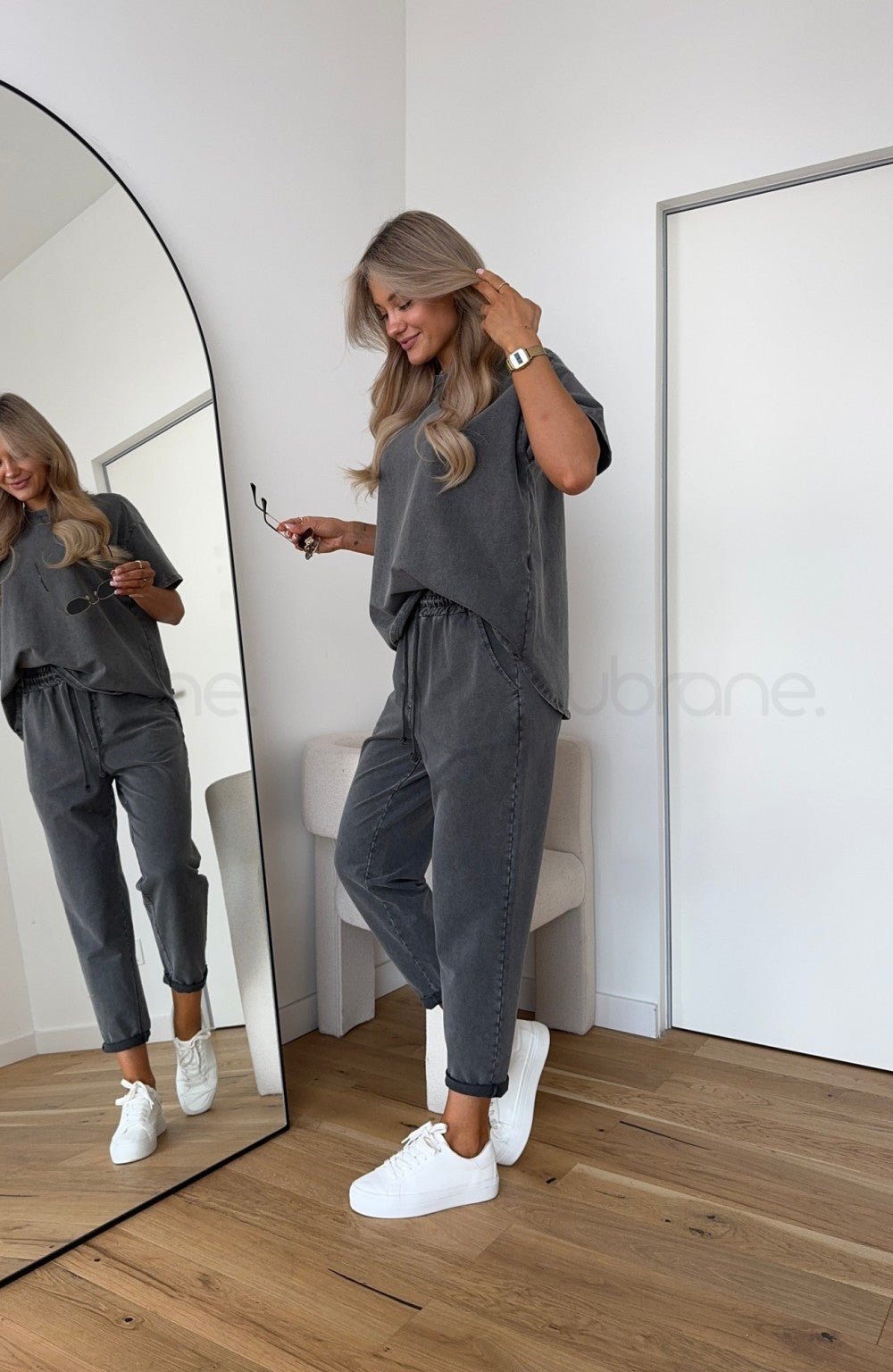 Lina | Set lounge Zweiteiliges in antracite 