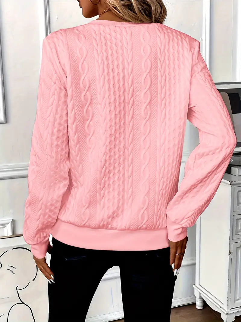 Melanie | Stylischer Pullover mit Zopfmuster