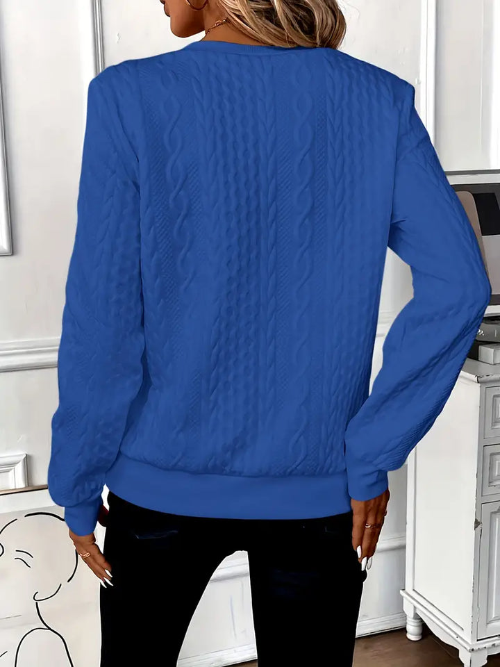 Melanie | Stylischer Pullover mit Zopfmuster