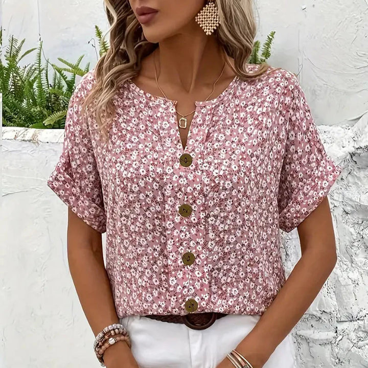 Verna | Elegante Bluse mit floralem Design