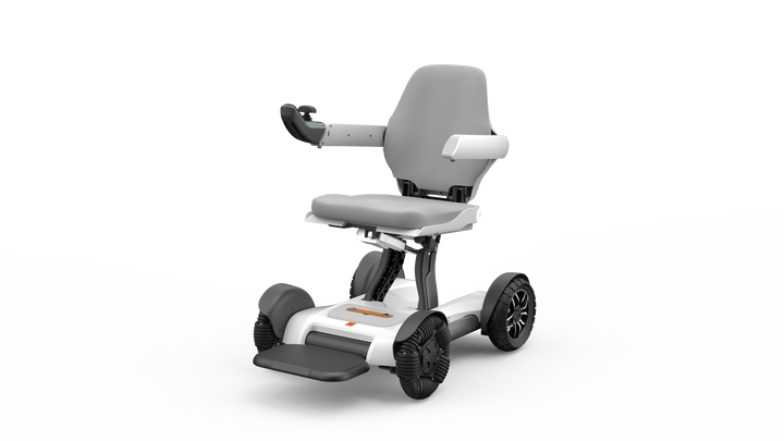 BeeAlien (2025) - Automatischer Faltbarer Elektrorollstuhl - 200W Motor, 120kg Tragfähigkeit, 25 km Reichweite