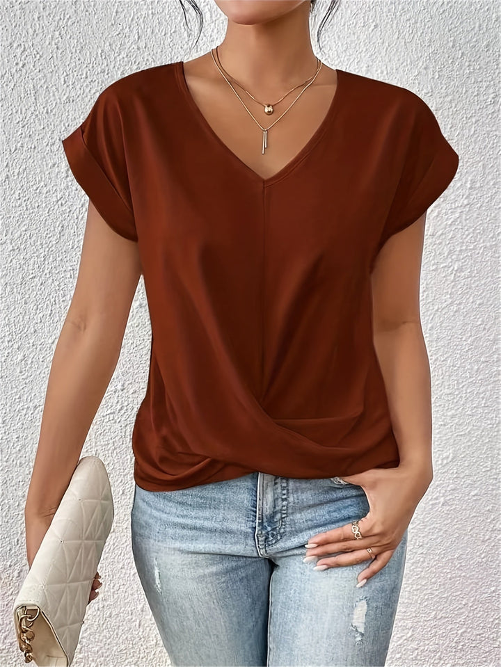 Doreen | V-Neck Shirt mit figurfreundlichem Design