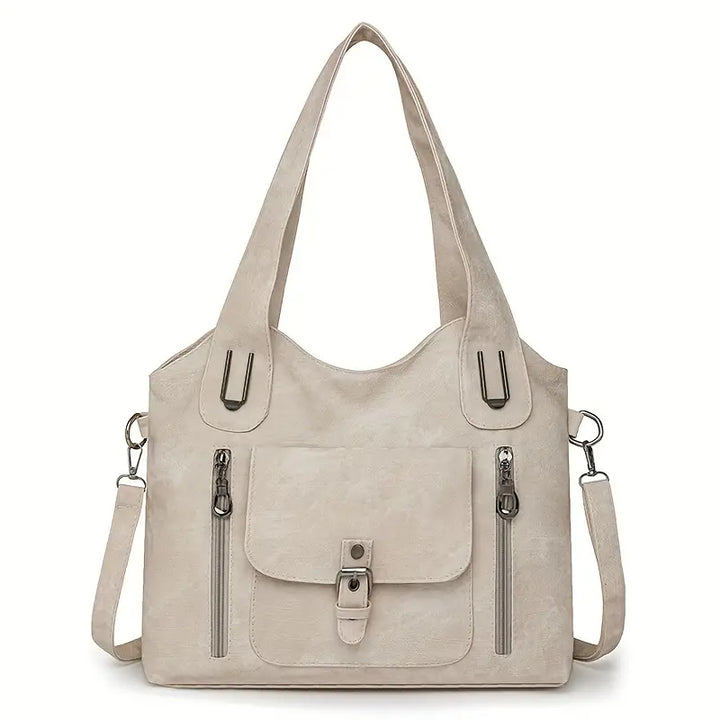 Geräumige Retro-Schultertasche von Emilia
