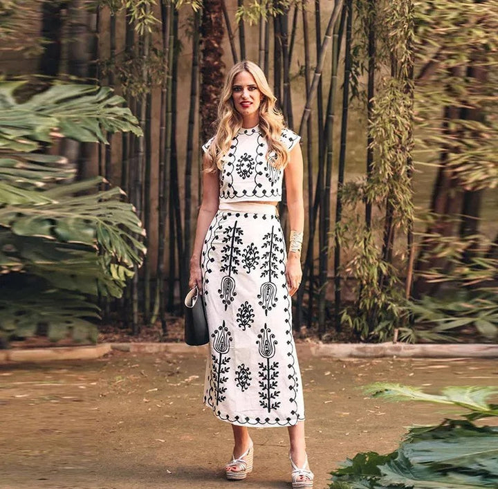 Camilla™ | Elegantes Bedrucktes Ensemble
