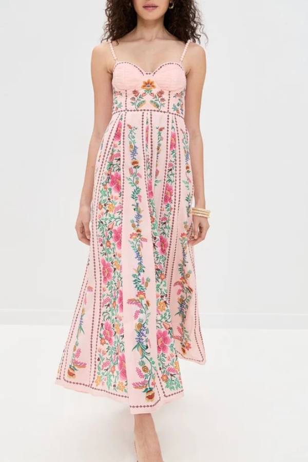 Elaya – Langärmeliges Maxikleid