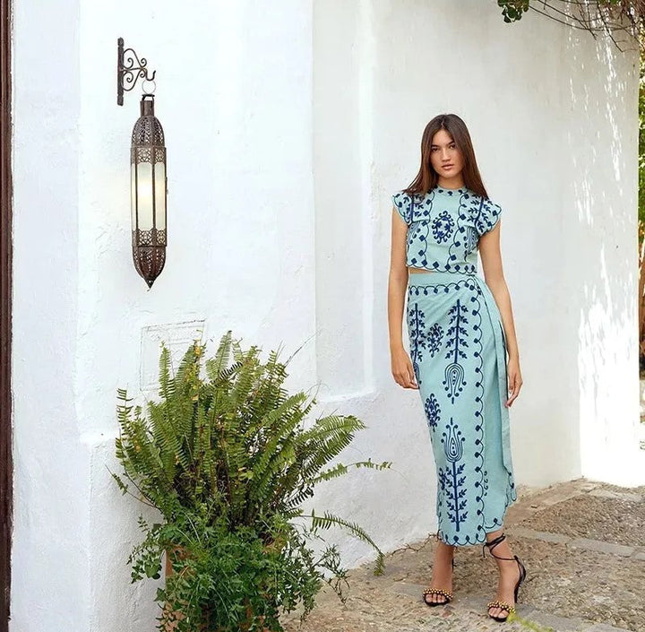 Camilla™ | Elegantes Bedrucktes Ensemble