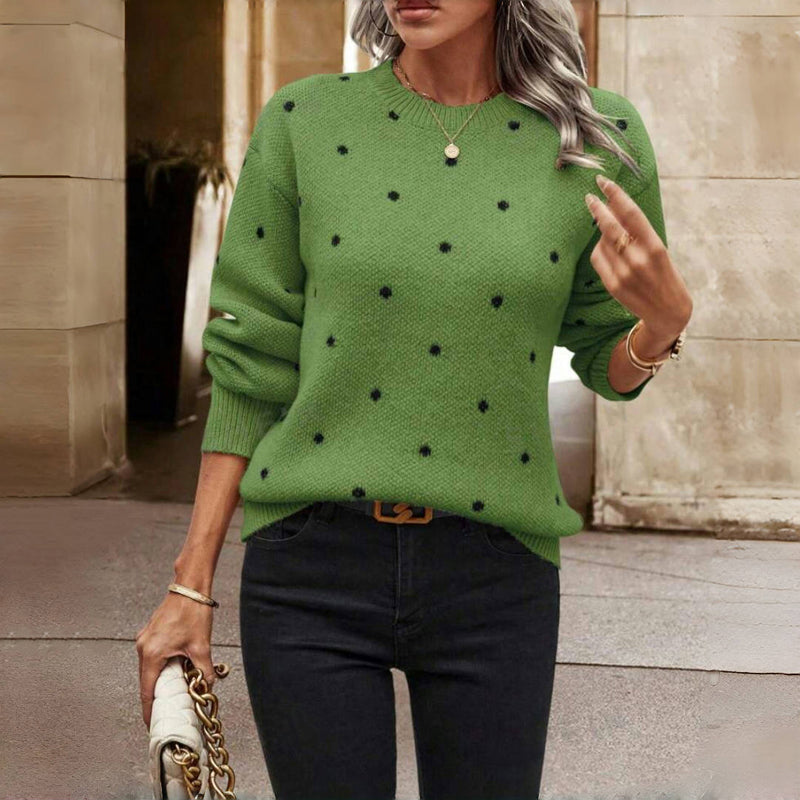 Esmee | Polka Dot Knit Sweater