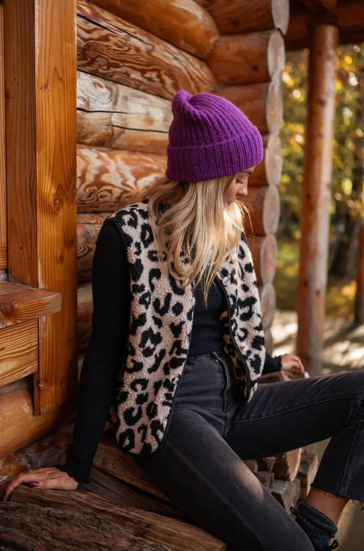 Anja | Weste im Leopardenmuster