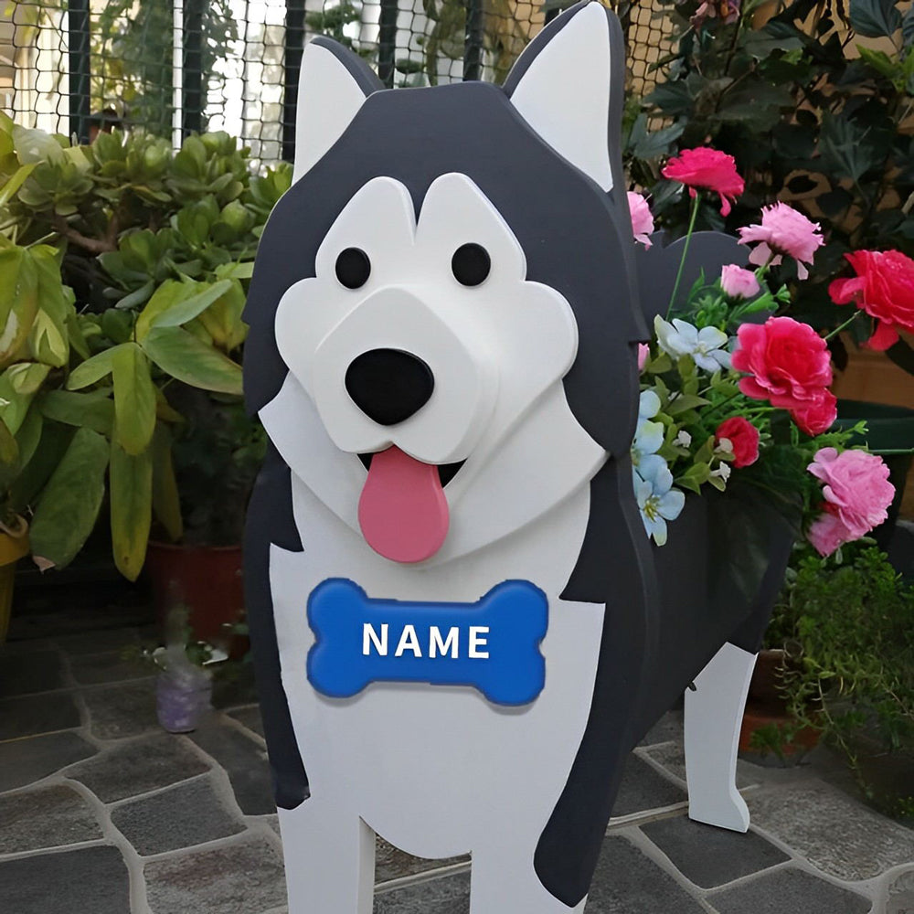 Alaskan Malamute Pflanztopf