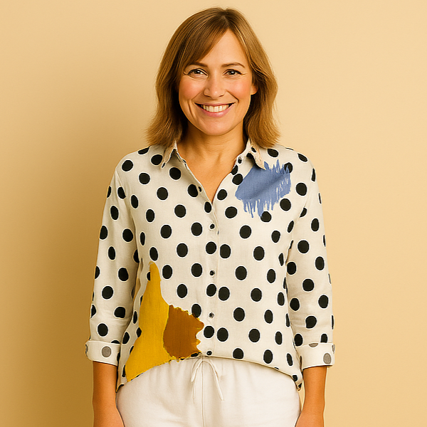 Avril | Elegante Bluse mit charmanten Mustern