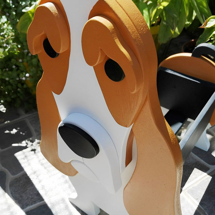 Basset Hound Flower Pot