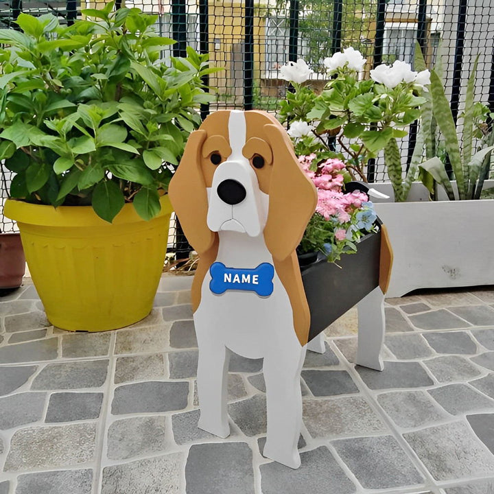 Beagle Flower Pot
