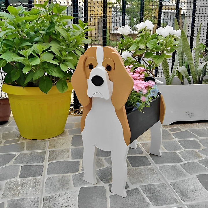 Beagle Flower Pot