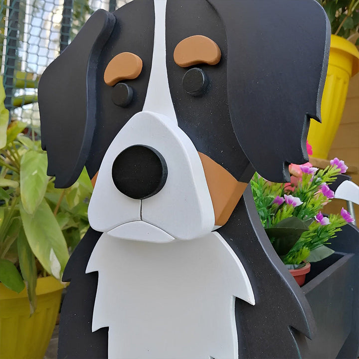 Berner Sennenhund Blumenpot