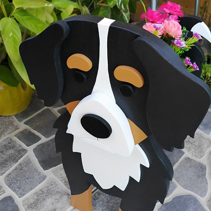 Berner Sennenhund Blumenpot