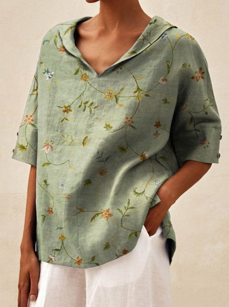 Sofie® | Elegante V-Ausschnitt Bluse