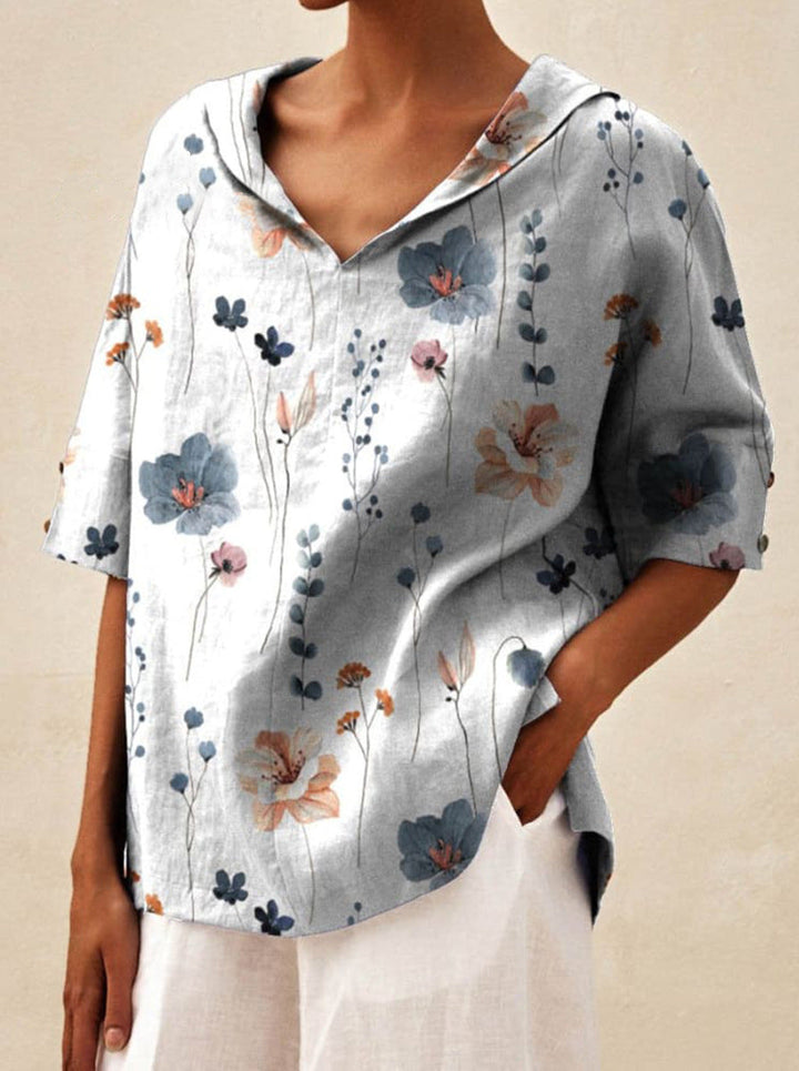 Sofie® | Elegante V-Ausschnitt Bluse