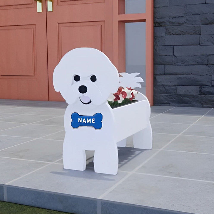 Bichon Frisé Pflanzengefäß