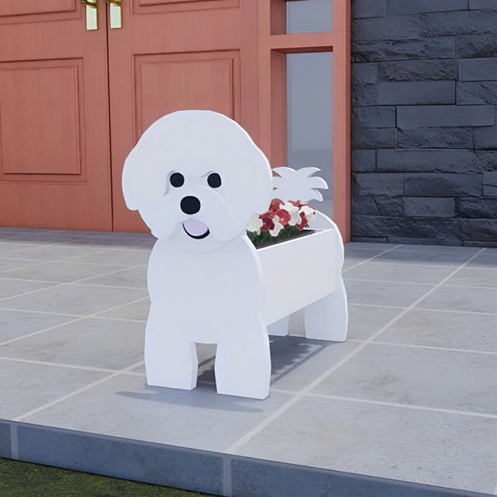 Bichon Frisé Pflanzengefäß