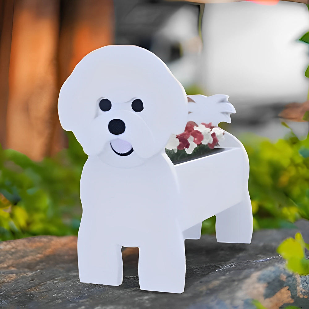 Bichon Frisé Pflanzengefäß
