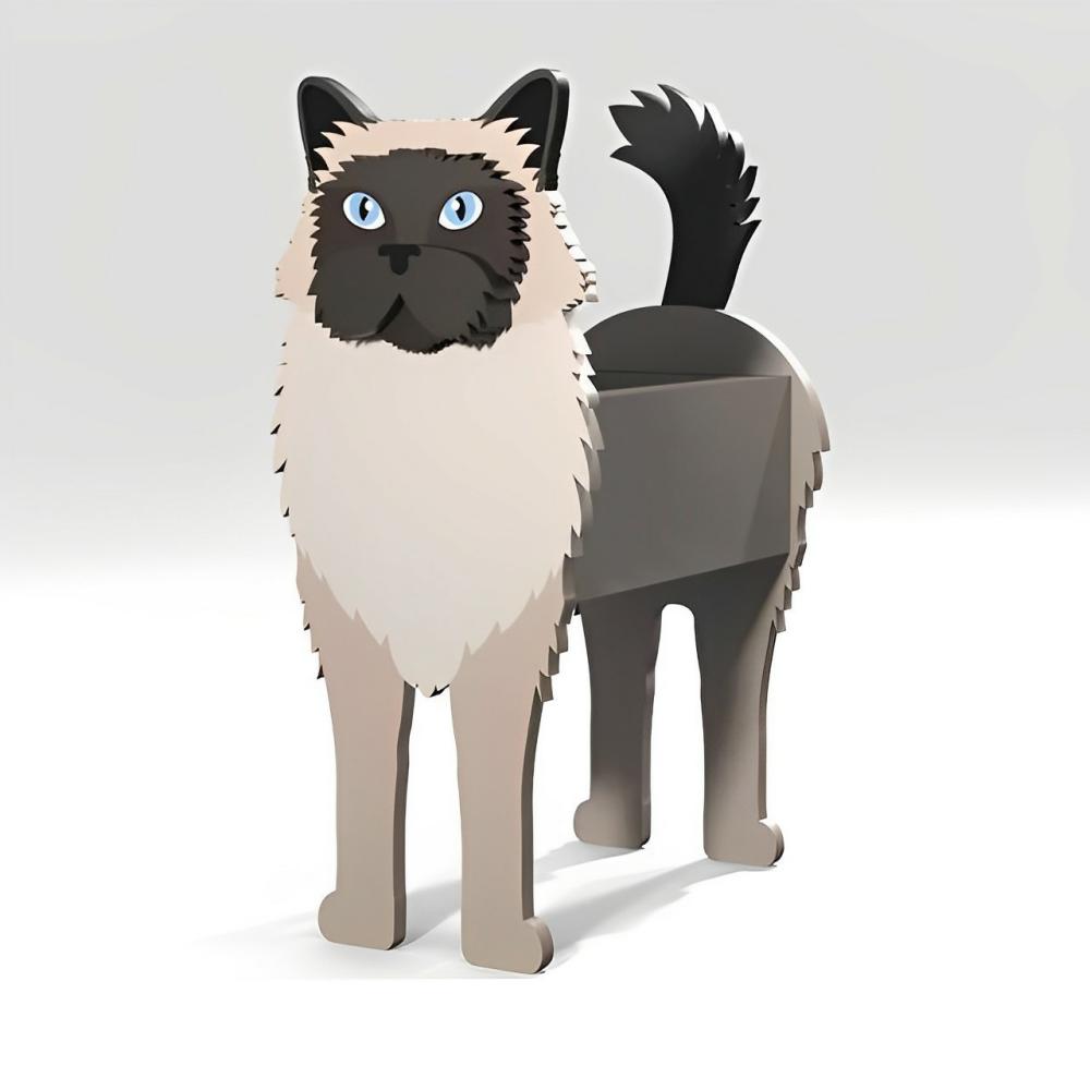 Birma-Katze Pflanzgefäß