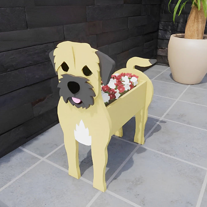 Border Terrier Pflanztopf