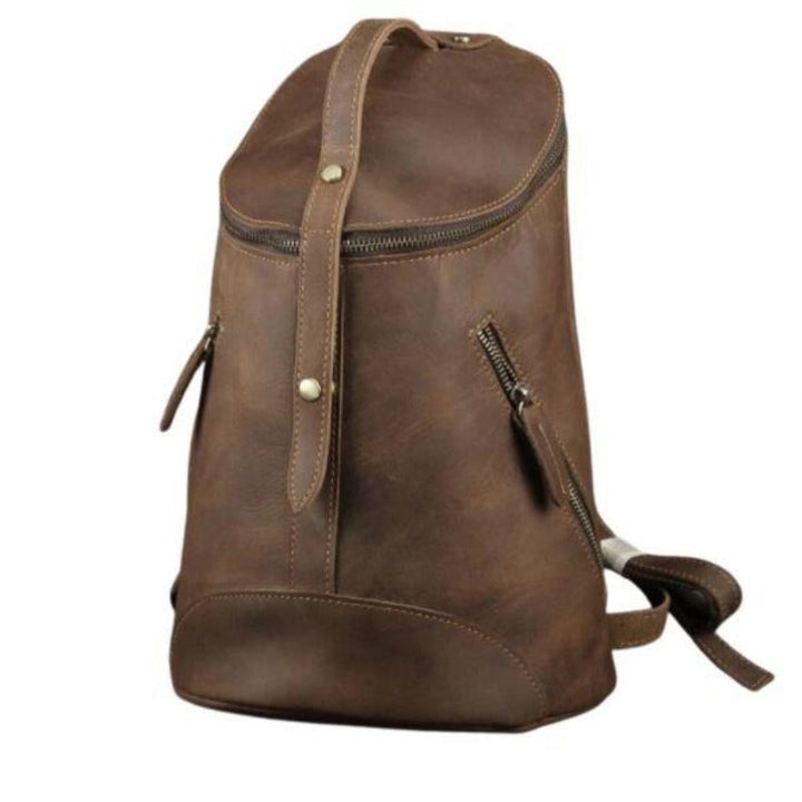 Retro Leder Rucksack für das College