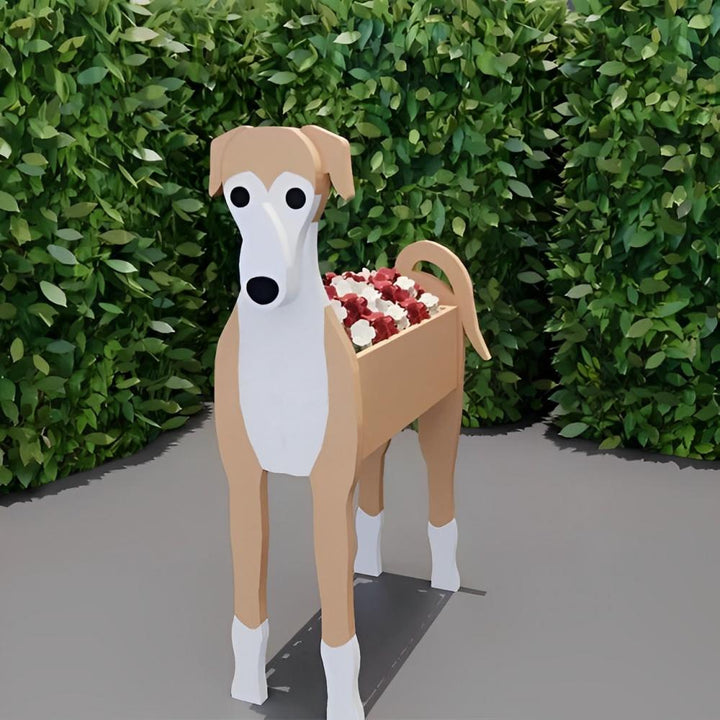 Braun-Grauer Hound Pflanzgefäß