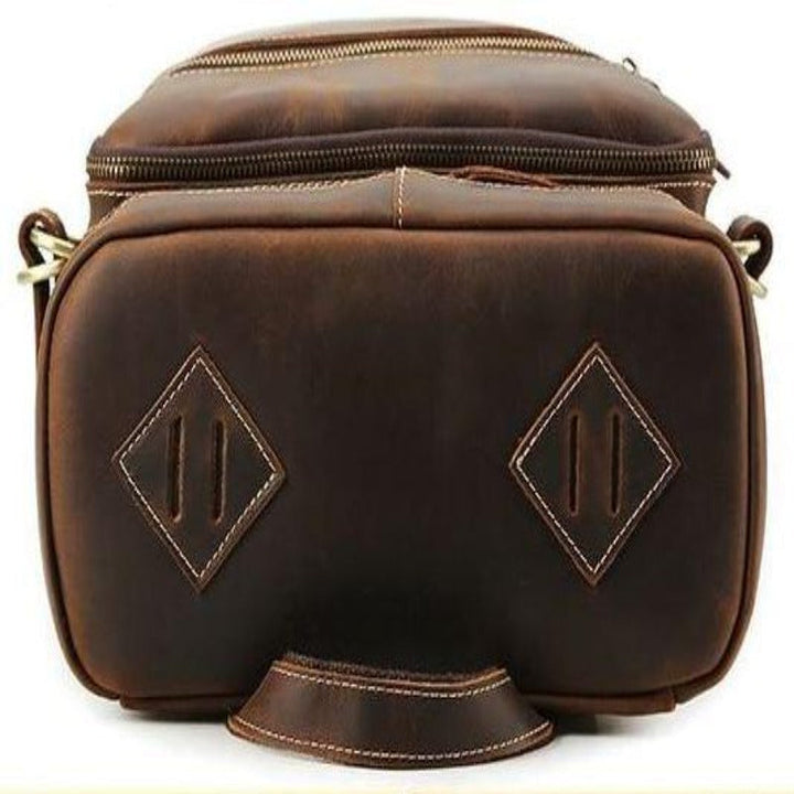 Retro Leather Backpack