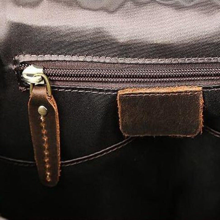 Retro Leather Backpack