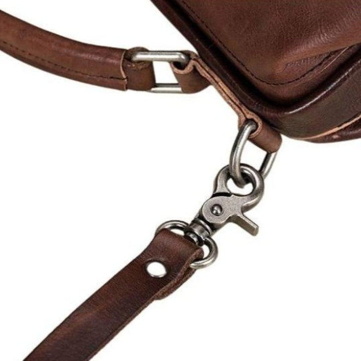 Authentische Leder Schultertasche für Damen