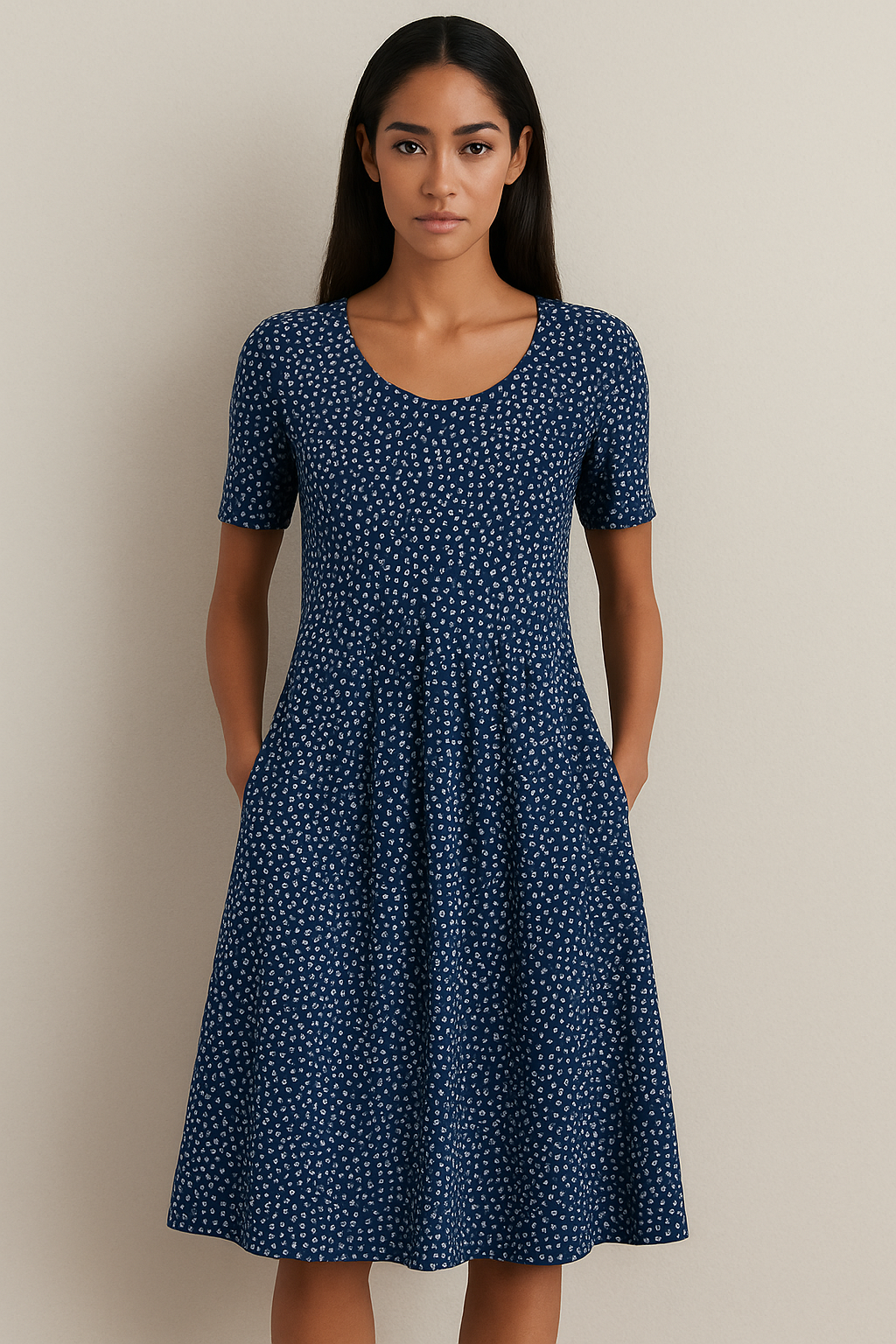 Carolina | Elegantes Kleid mit verspieltem Muster