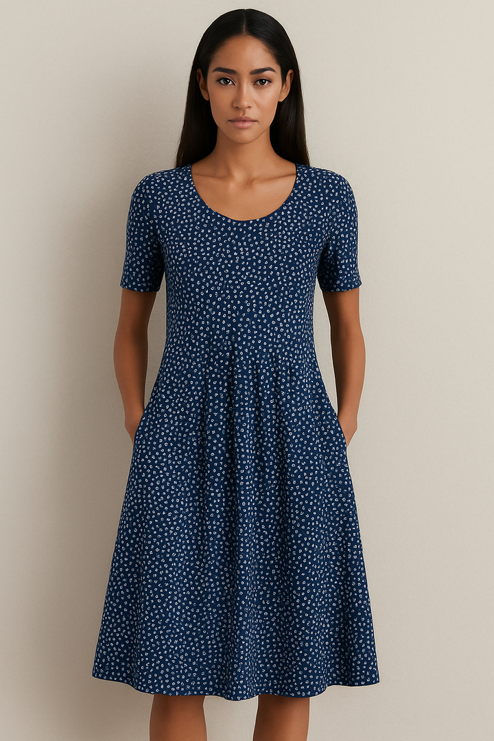 Carolina | Elegantes Kleid mit verspieltem Muster