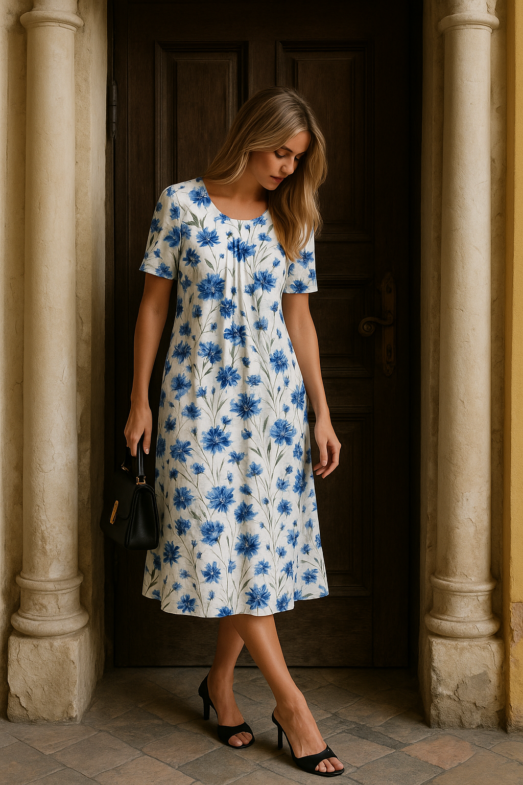 Carolina | Elegantes Kleid mit verspieltem Muster