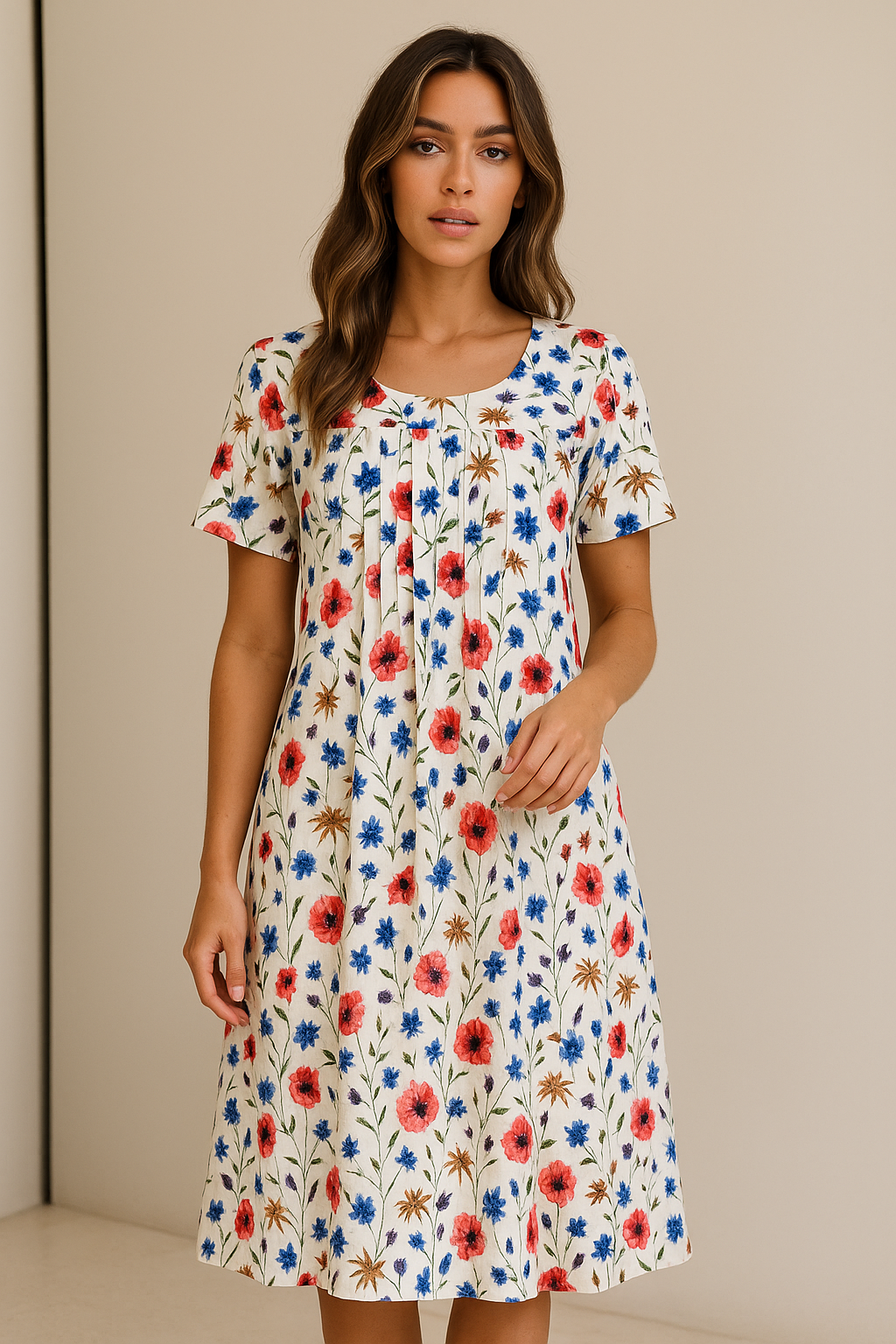 Carolina | Elegantes Kleid mit verspieltem Muster